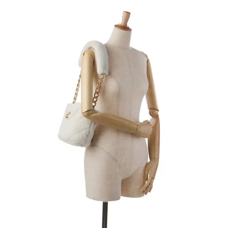 Chanel Shearling CC Shoulder Bag