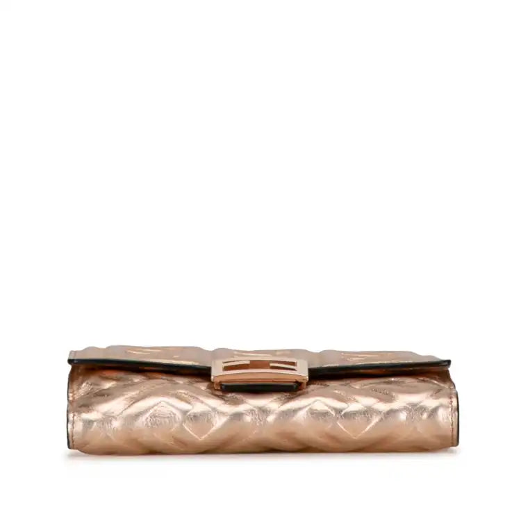Fendi Zucca Embossed Compact Wallet