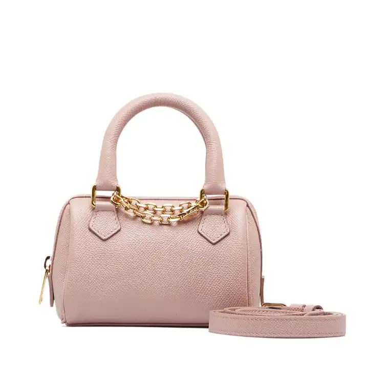 Celine Mini Grained Leather Chain Boston