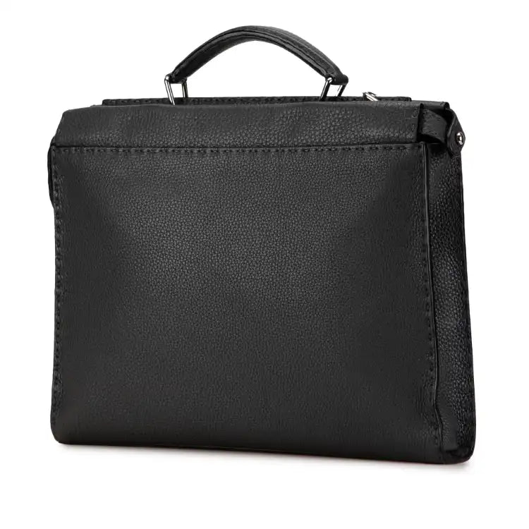 Fendi Large Leather Selleria Peekaboo Iconic Fit Bag