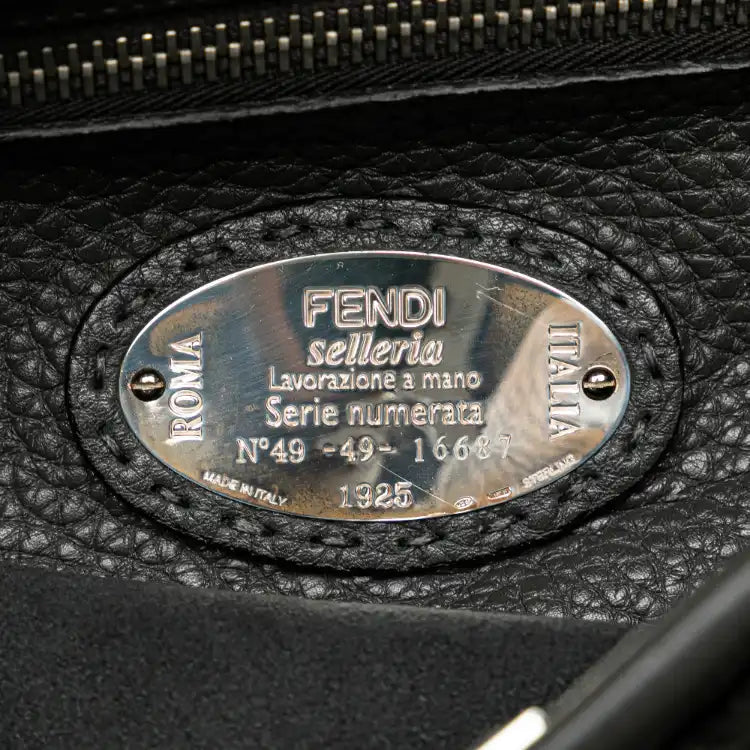 Fendi Large Leather Selleria Peekaboo Iconic Fit Bag