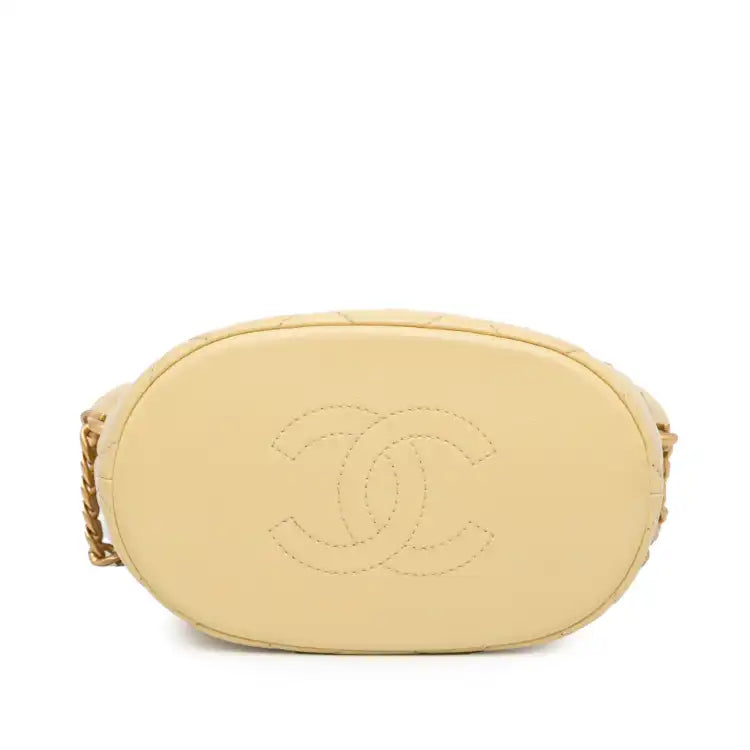 Chanel Mini Lambskin Pending CC Bucket Bag