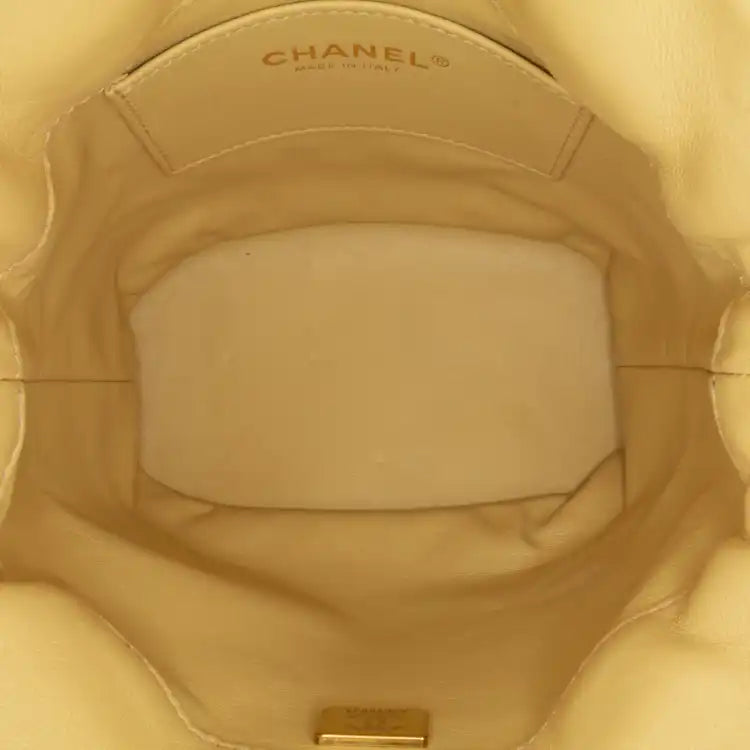 Chanel Mini Lambskin Pending CC Bucket Bag