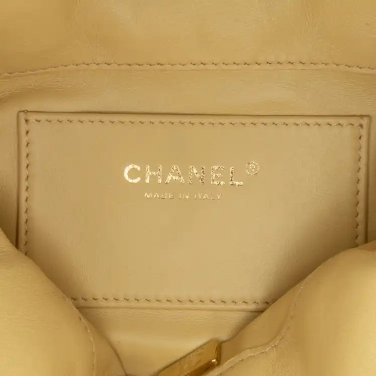 Chanel Mini Lambskin Pending CC Bucket Bag