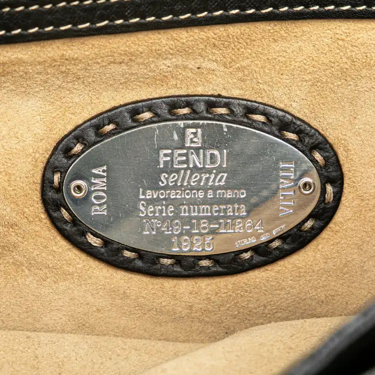 Fendi Leather Selleria Briefcase