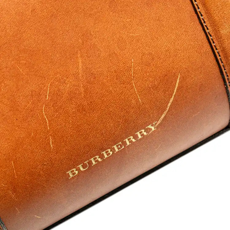 Burberry House Check Alchester Sactorial Canvas Boston Bag