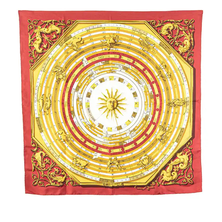 Hermès Astrologie Dies et Hore Silk Scarf
