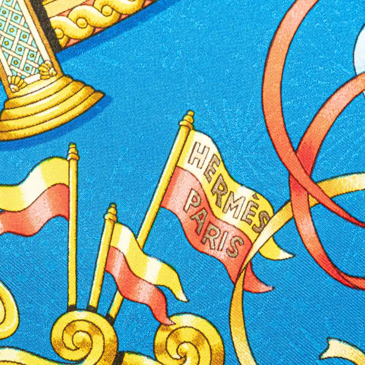 Hermès Luna Park Silk Scarf