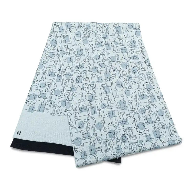 Hermès Printed Cashmere Silk Stole Scarf
