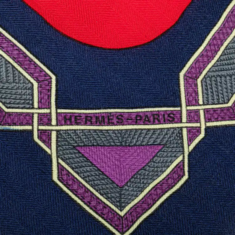 Hermès Cuirs Du Desert Silk Scarf