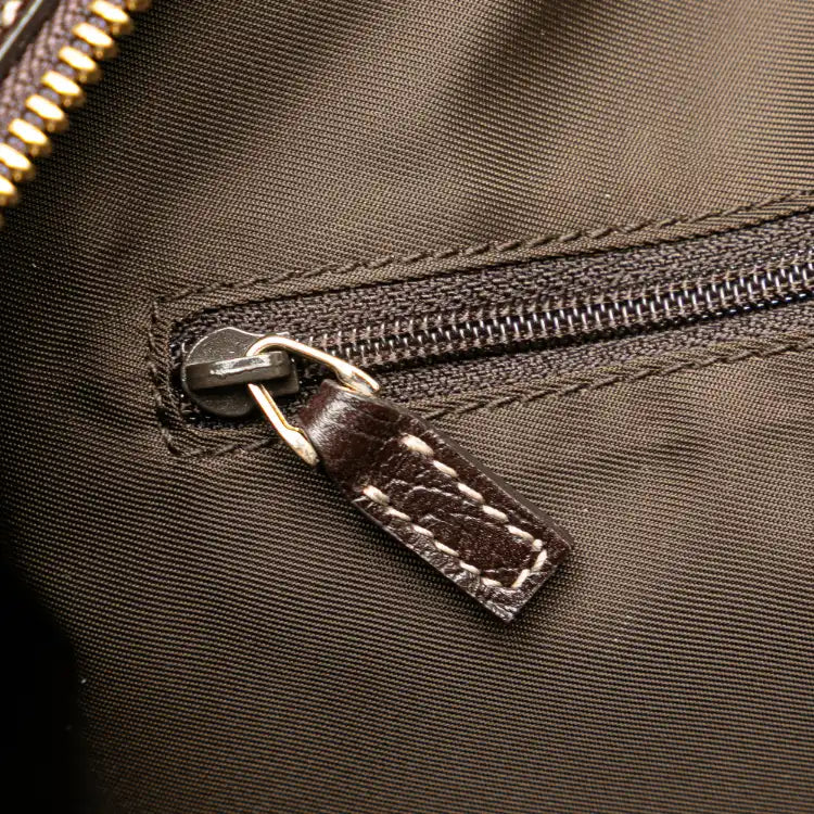 Gucci Canvas Horsebit Charmy Boston Bag