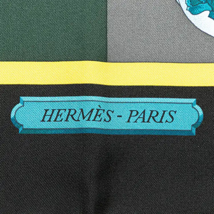 Hermès Harnais De Cour Silk Scarf
