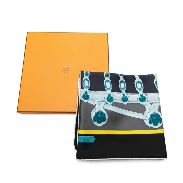Hermès Harnais De Cour Silk Scarf