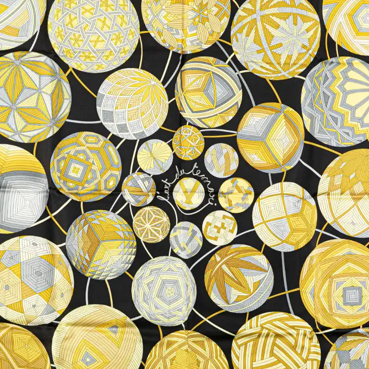 Hermès L'Art du Temari Silk Scarf