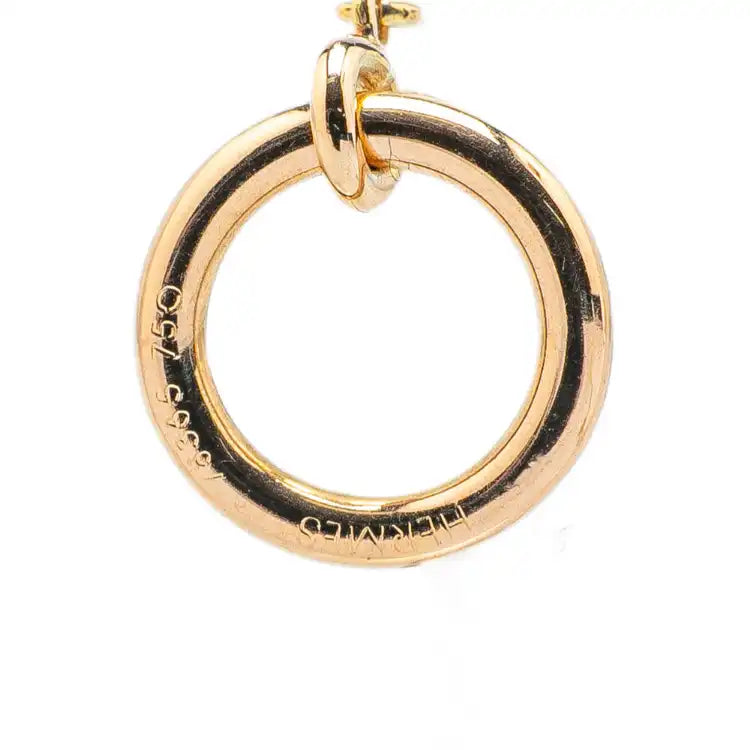 Hermès 18K Yellow Gold Chain Link Necklace