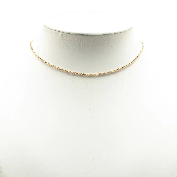 Hermès 18K Yellow Gold Chain Link Necklace