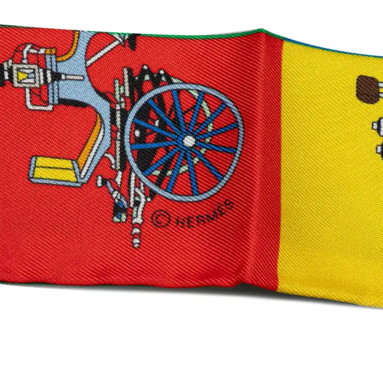 Hermès Voitures Exquises Twilly Silk Scarf