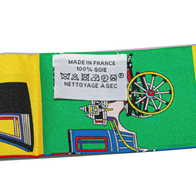 Hermès Voitures Exquises Twilly Silk Scarf