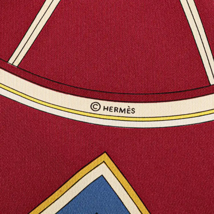 Hermès Washingtons Carriage Silk Scarf