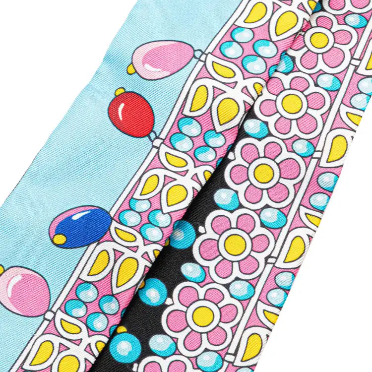 Hermès Parures Des Maharajas Silk Twilly Scarf