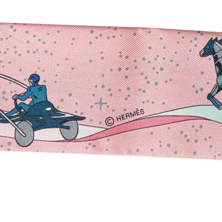 Hermès Space Derby Twilly Silk Scarf