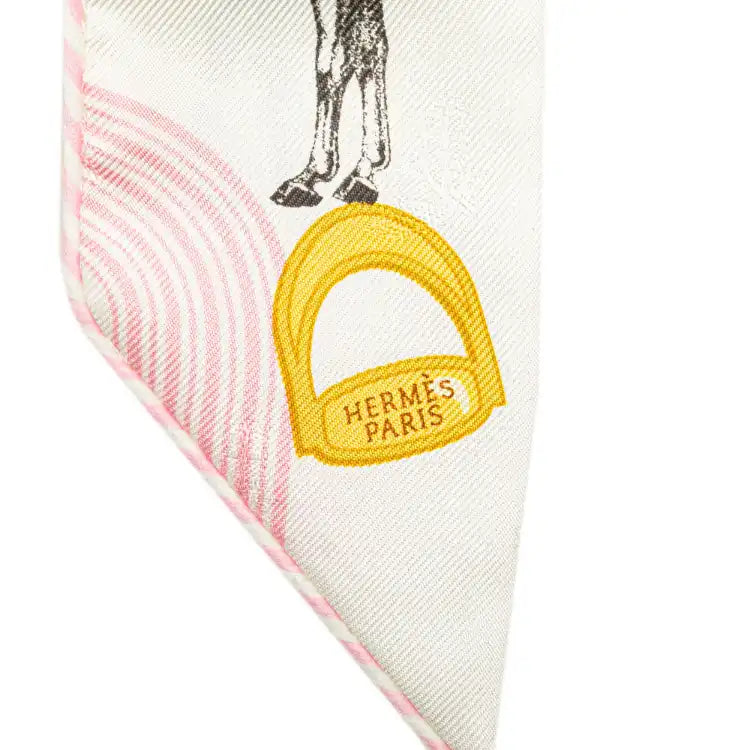 Hermès Garde Robe Pop Charms Twilly Silk Scarf