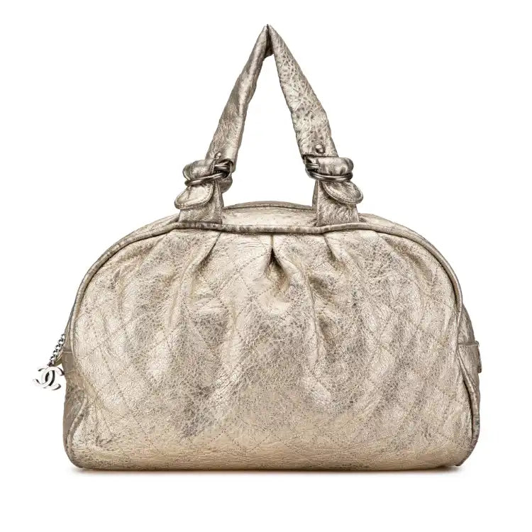 Chanel Metallic Calfskin Le Marais Duffle Bag