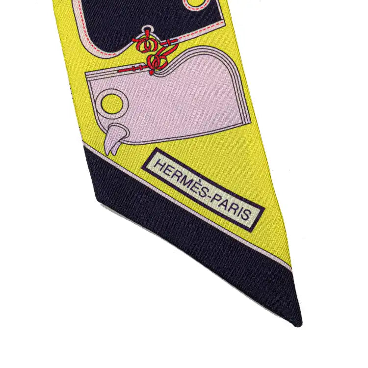 Hermès Camails Silk Twilly Scarf