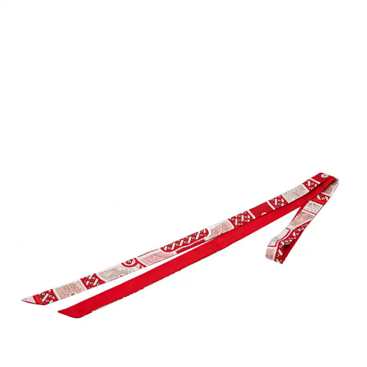 Hermès Le Tour Du Monde Twilly Silk Scarf