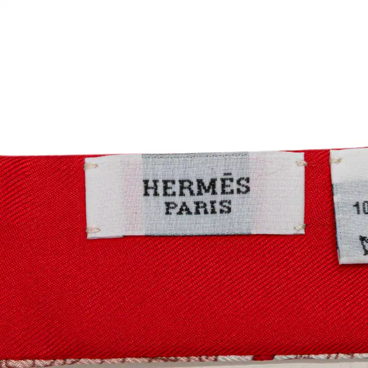 Hermès Le Tour Du Monde Twilly Silk Scarf