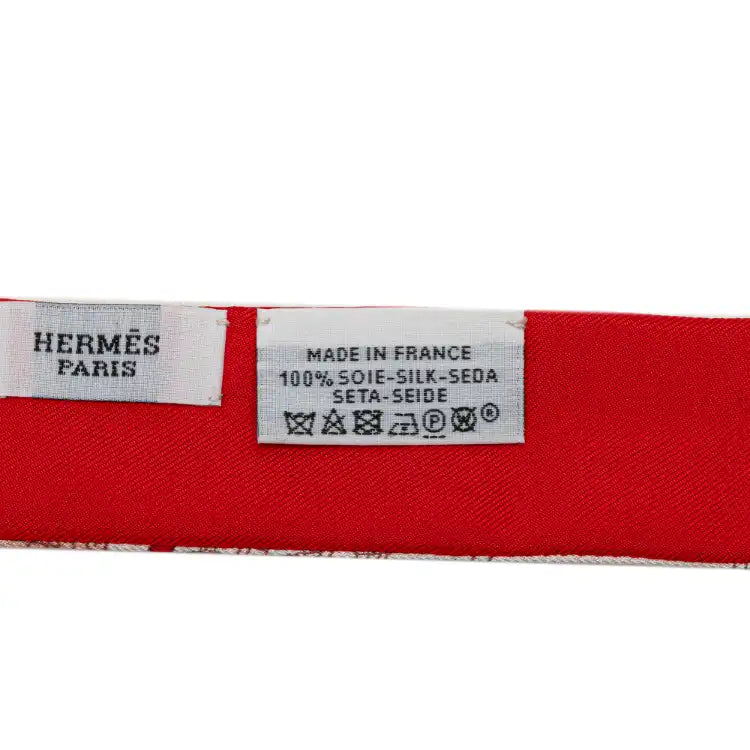 Hermès Le Tour Du Monde Twilly Silk Scarf