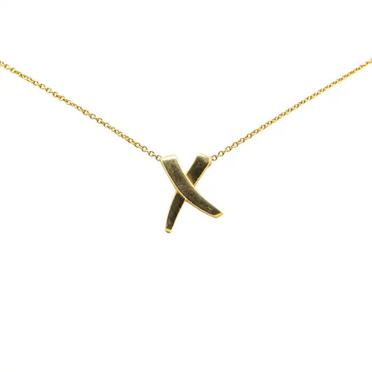 Tiffany Paloma Picasso 18K Yellow Gold Paloma's Graffiti X Pendant Necklace