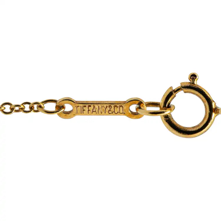 Tiffany Paloma Picasso 18K Yellow Gold Paloma's Graffiti X Pendant Necklace