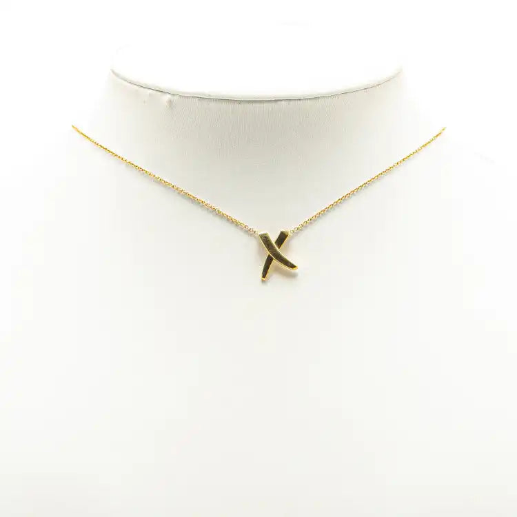 Tiffany Paloma Picasso 18K Yellow Gold Paloma's Graffiti X Pendant Necklace