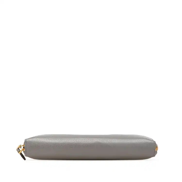 Prada Vitello Daino Zip Around Long Wallet