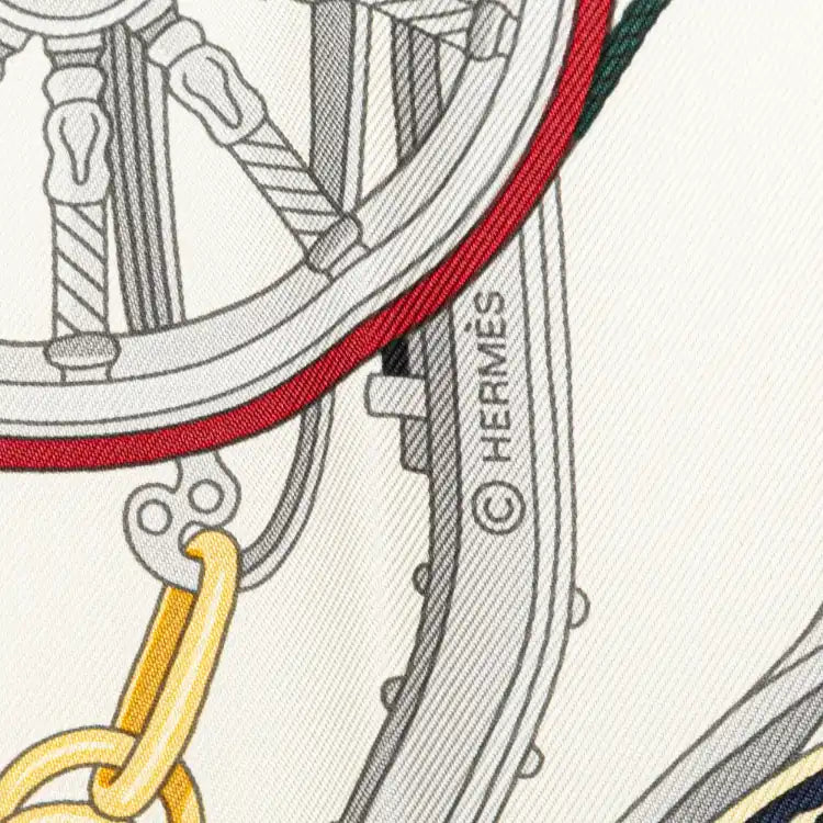 Hermès Stately Wheels Silk Scarf