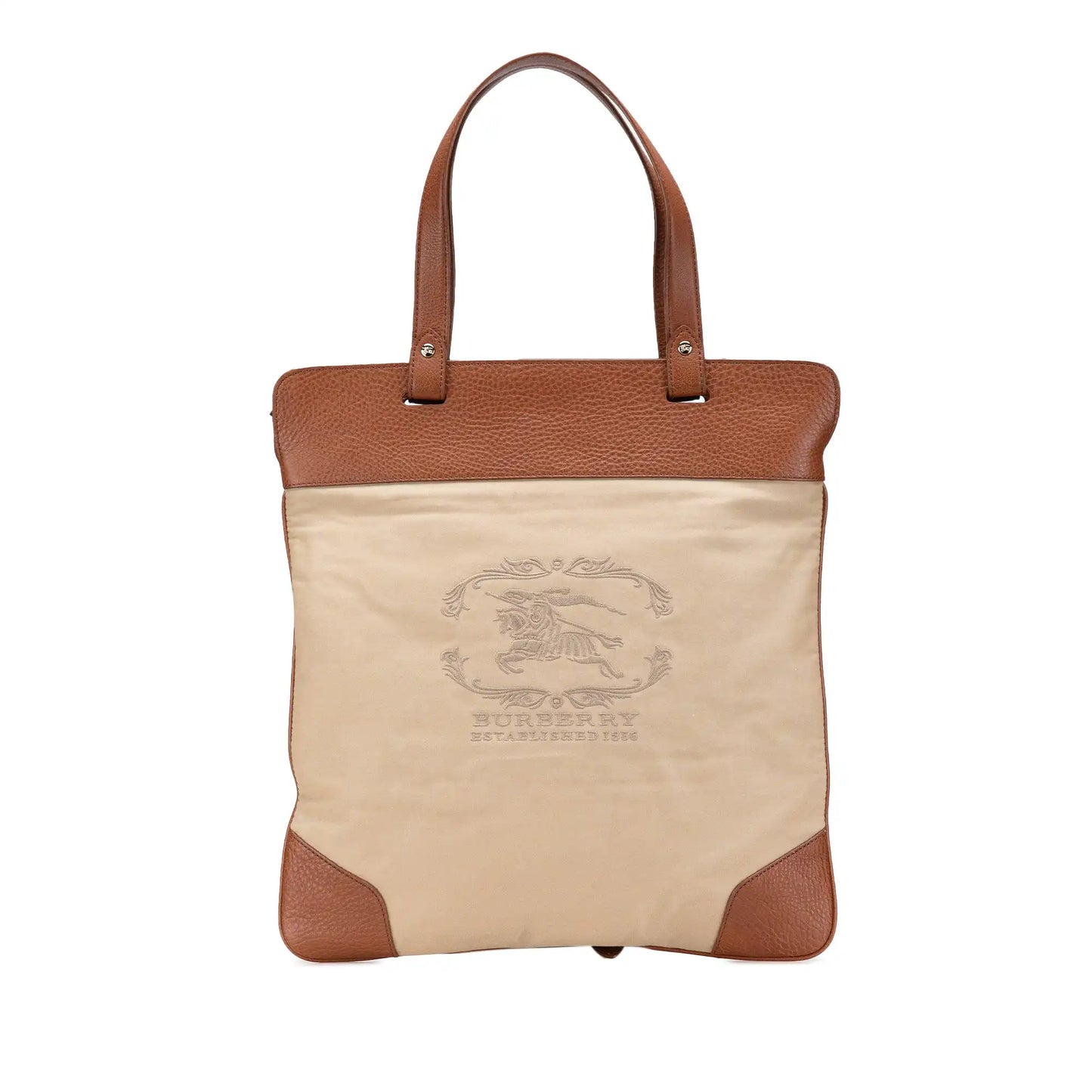 Burberry Canvas Stowell Roll Up Tote