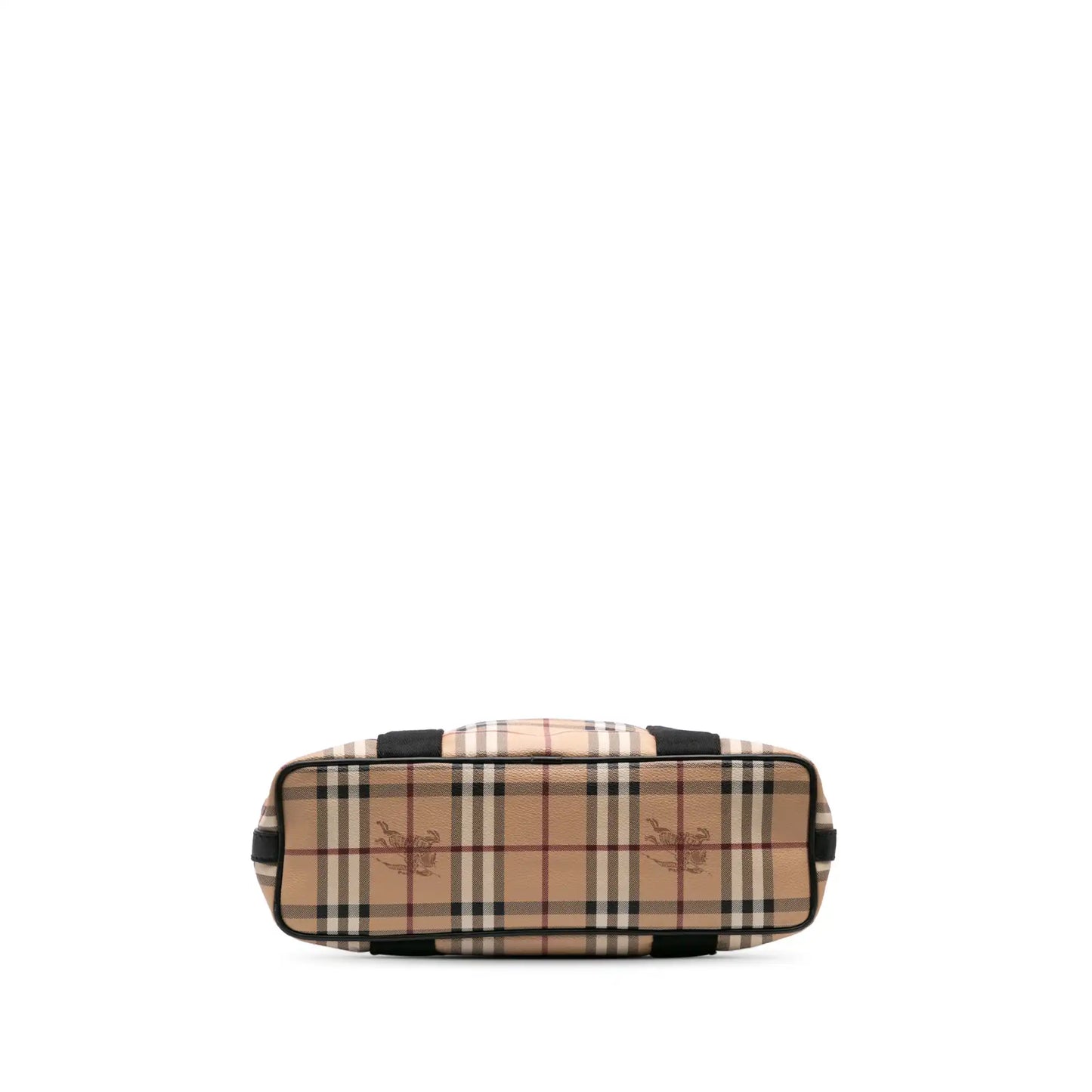 Burberry Haymarket Check Coated Canvas Vertical Tote