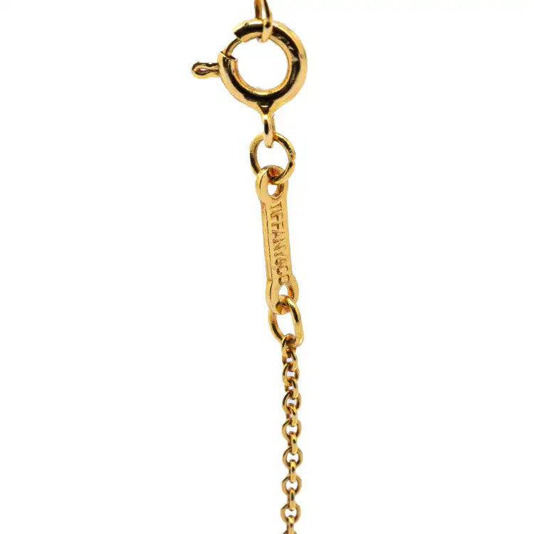 Tiffany Elsa Peretti 18K Yellow Gold Open Teardrop Pendant Necklace