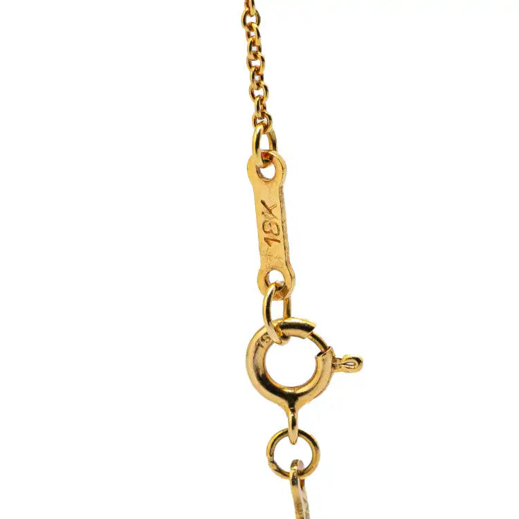 Tiffany Elsa Peretti 18K Yellow Gold Open Teardrop Pendant Necklace