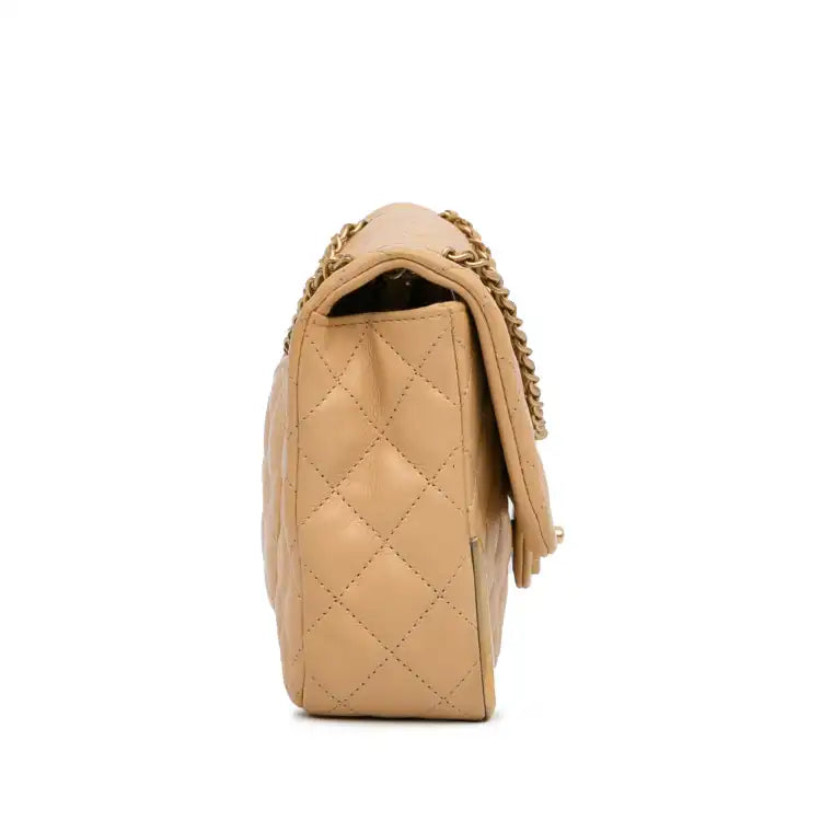 Chanel Medium Classic Lambskin Metal Edge Shoulder Bag