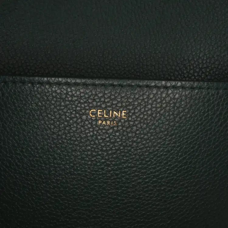 Celine Medium Leather Seau Sangle Bucket