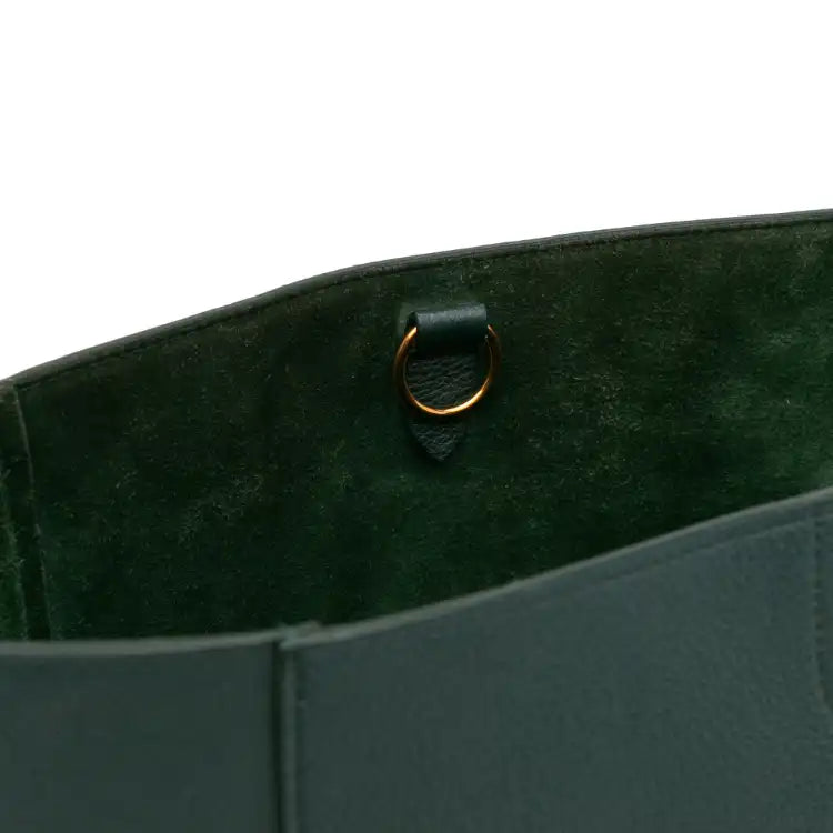 Celine Medium Leather Seau Sangle Bucket