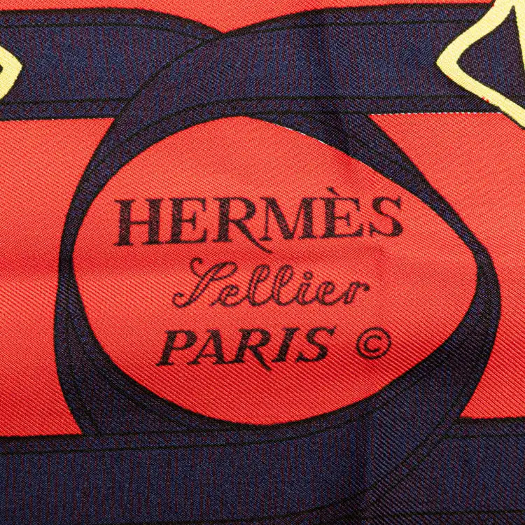 Hermès Eperon d'Or Silk Scarf