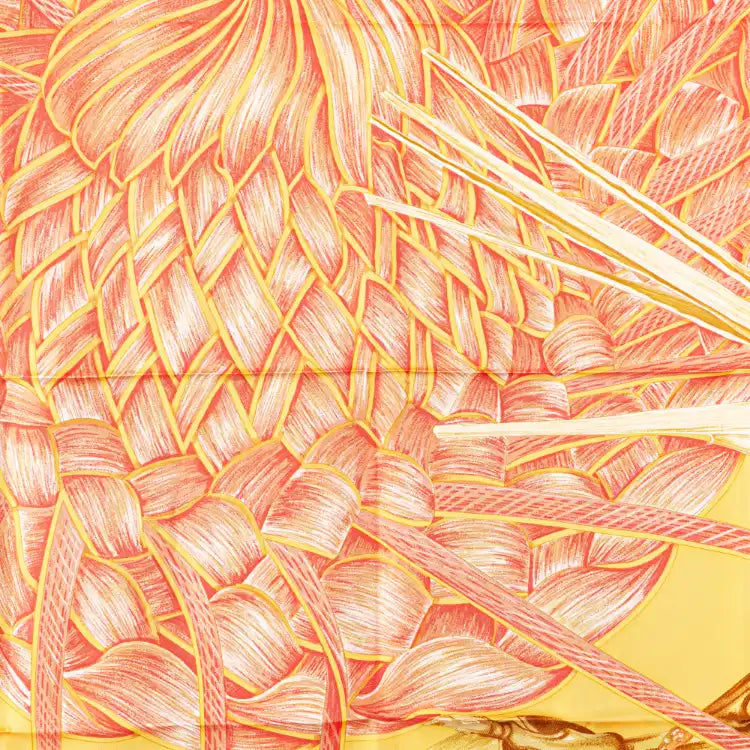 Hermès Jardin Creole Detail Silk Scarf