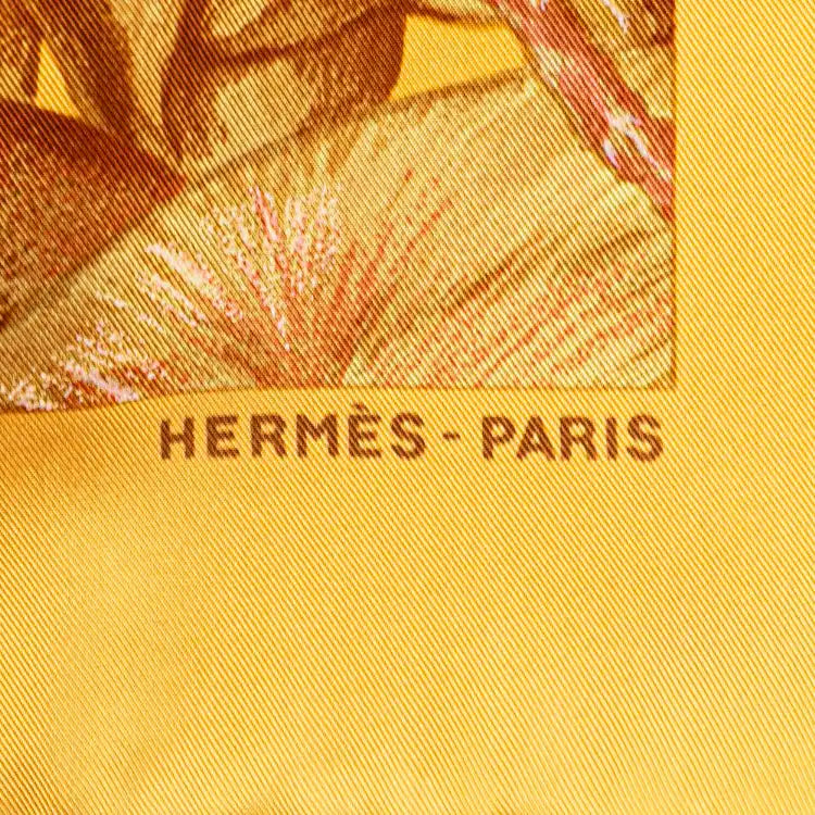 Hermès Jardin Creole Detail Silk Scarf