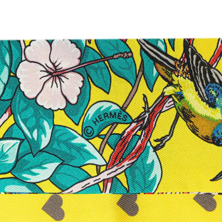 Hermès Jungle Love Silk Twilly Scarf