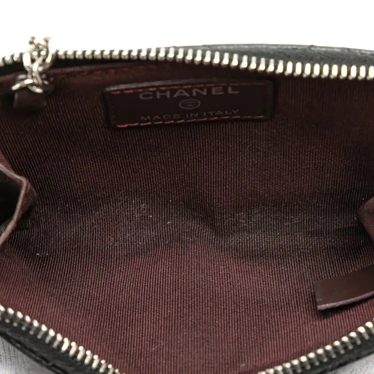 Chanel Quilted Caviar Classic Zipped Key Holder