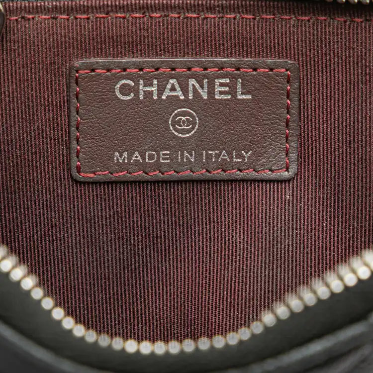 Chanel Quilted Caviar Classic Zipped Key Holder