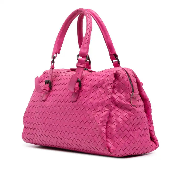Bottega Veneta Nappa Intrecciato Boston Bag